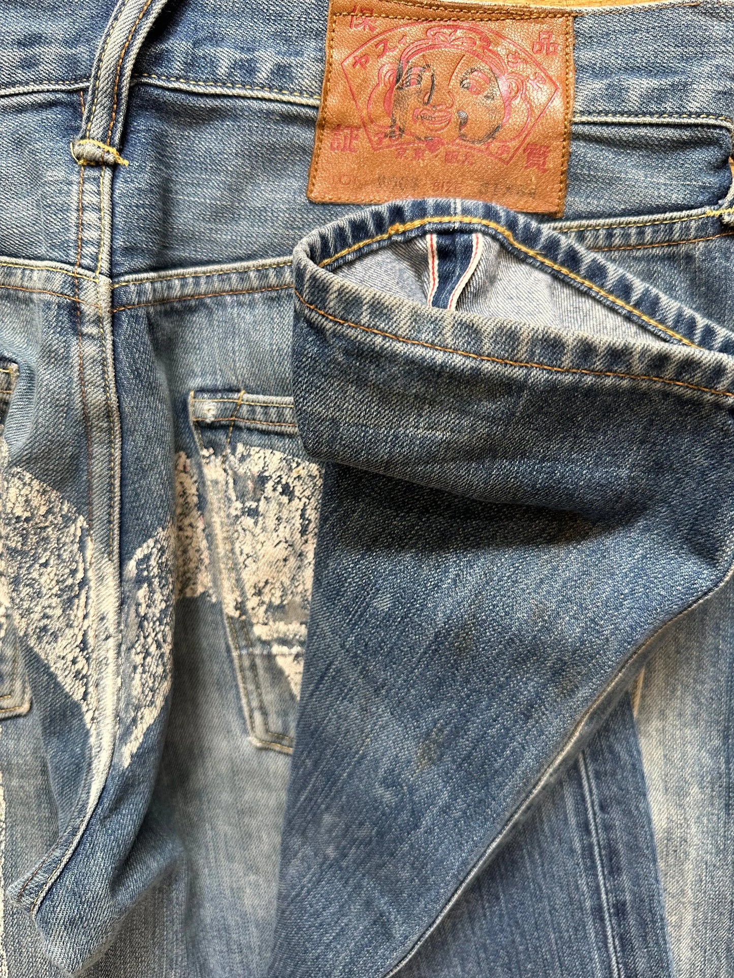 JEAN EVISU DAICOCK - W31 X L30 - BELYBENT