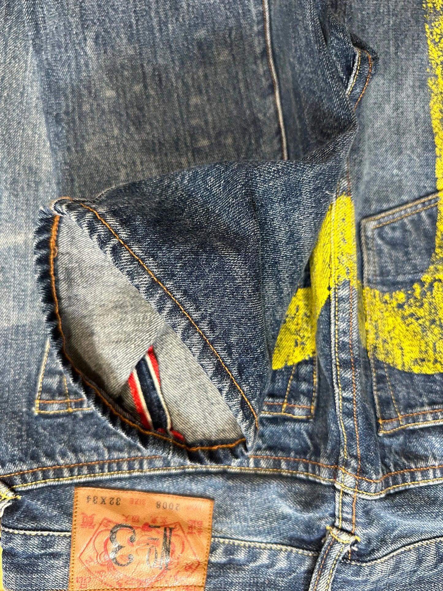 JEAN EVISU DAICOCK - W32 X L30 - BELYBENT