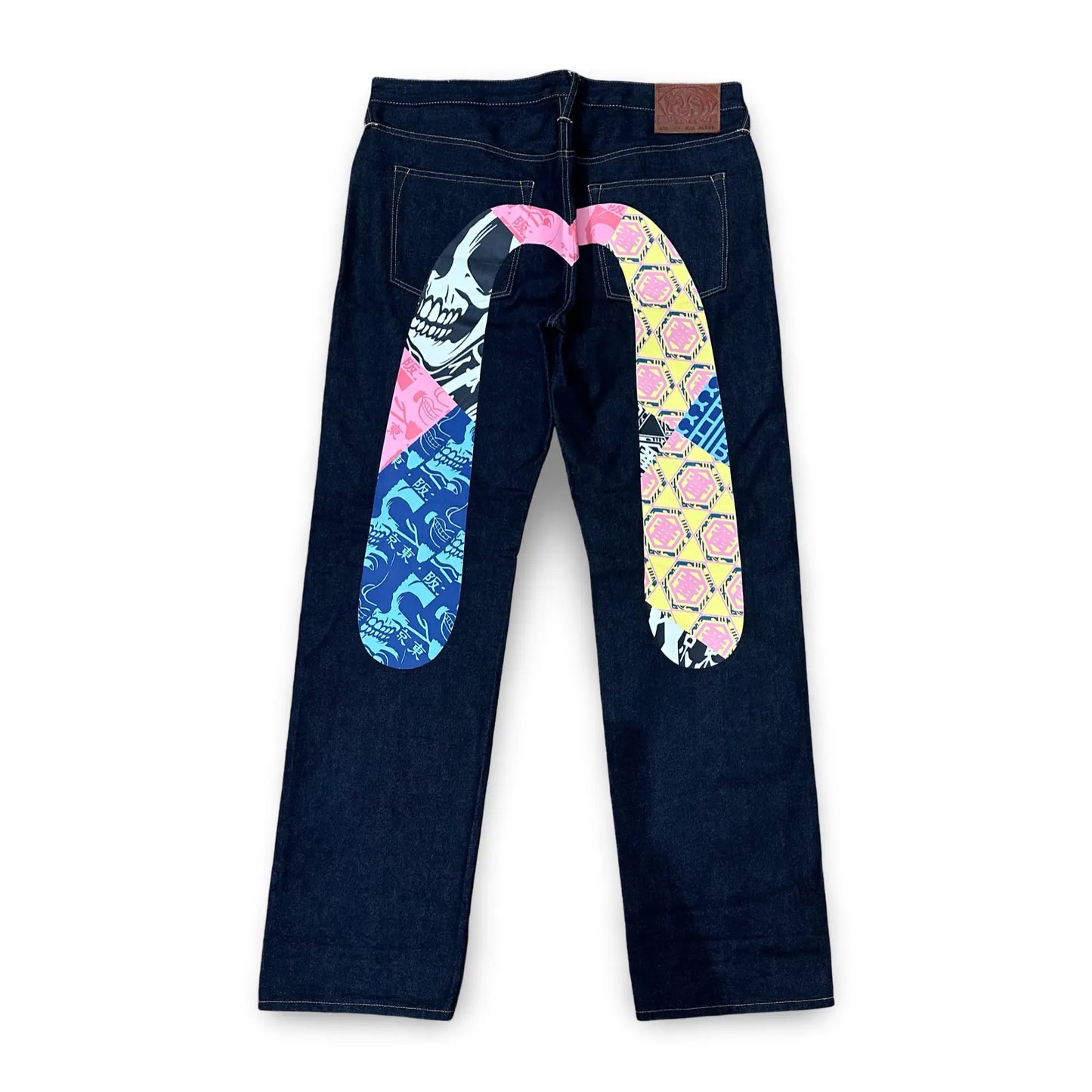 JEAN EVISU DAICOCK - W36 X L32 - BELYBENT