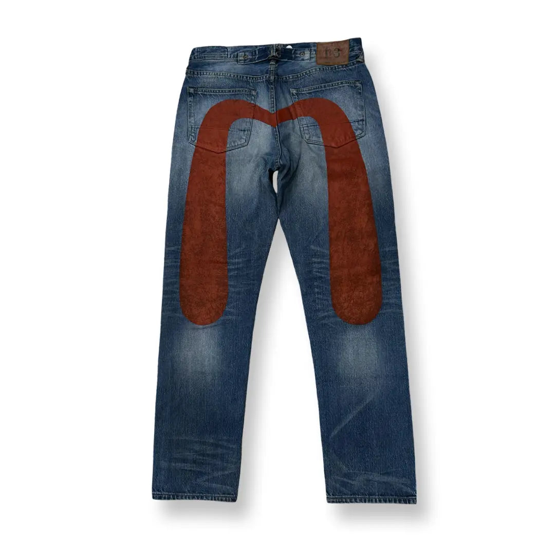 JEAN EVISU DAICOCK - W32 X L30 - BELYBENT