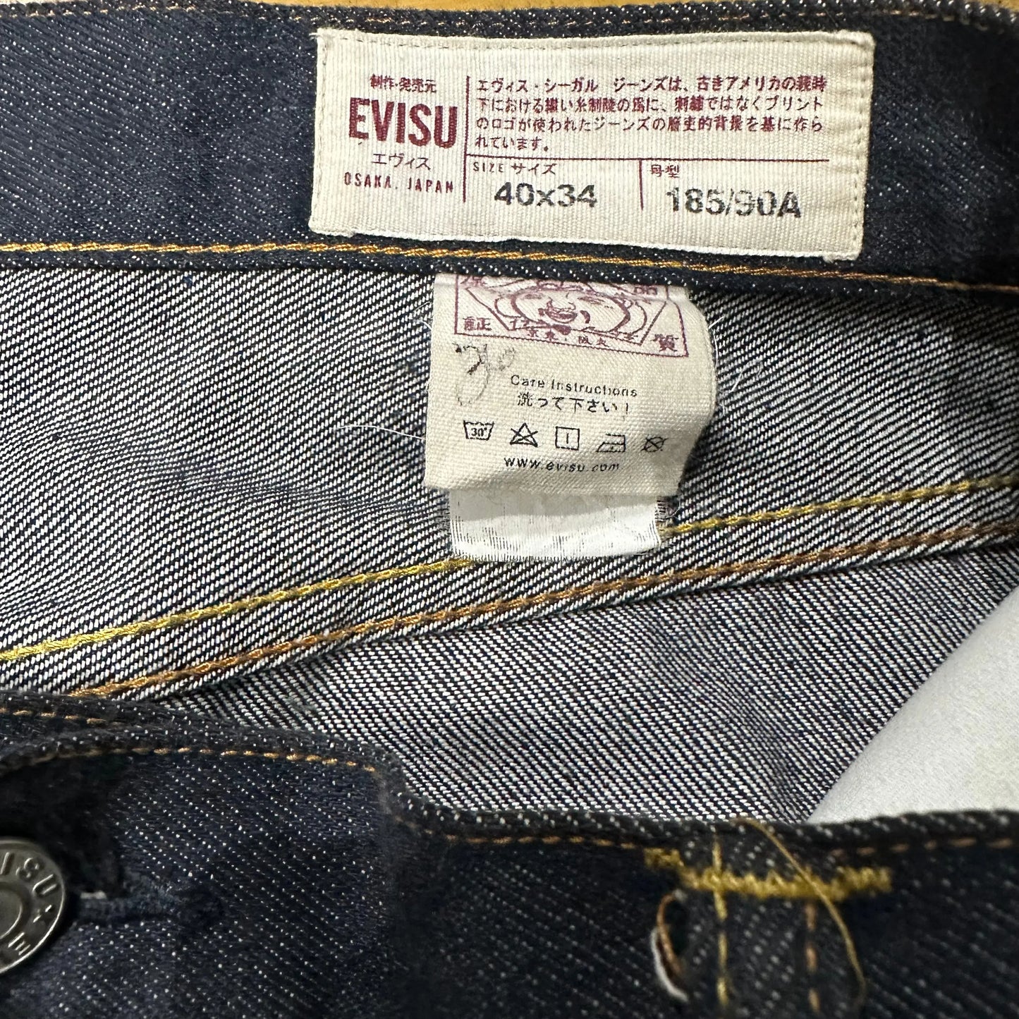 JEAN EVISU DAICOCK - W40 X L30 - BELYBENT