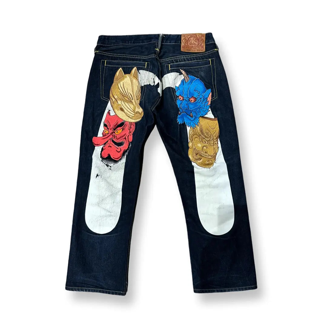 JEAN EVISU DAICOCK - W32 X L28 - BELYBENT