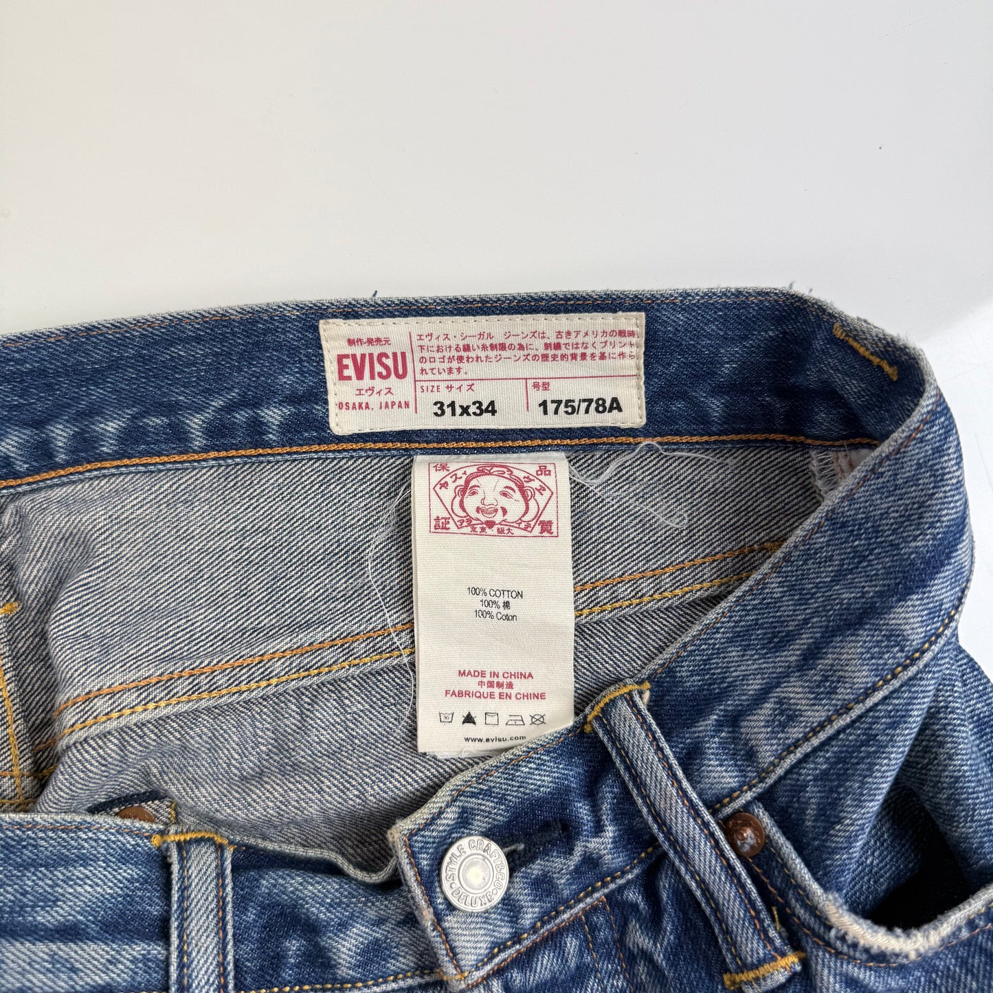 JEAN EVISU DAICOCK - W31XL34 EVISU