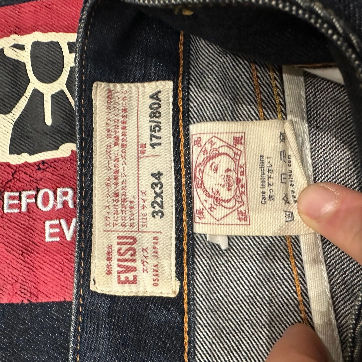 JEAN EVISU DAICOCK - W32 X L30 EVISU