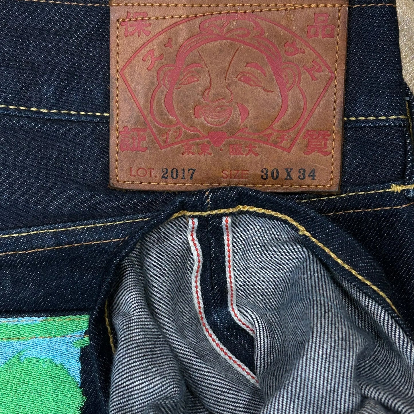 JEAN EVISU DAICOCK - W30 X L30 - BELYBENT