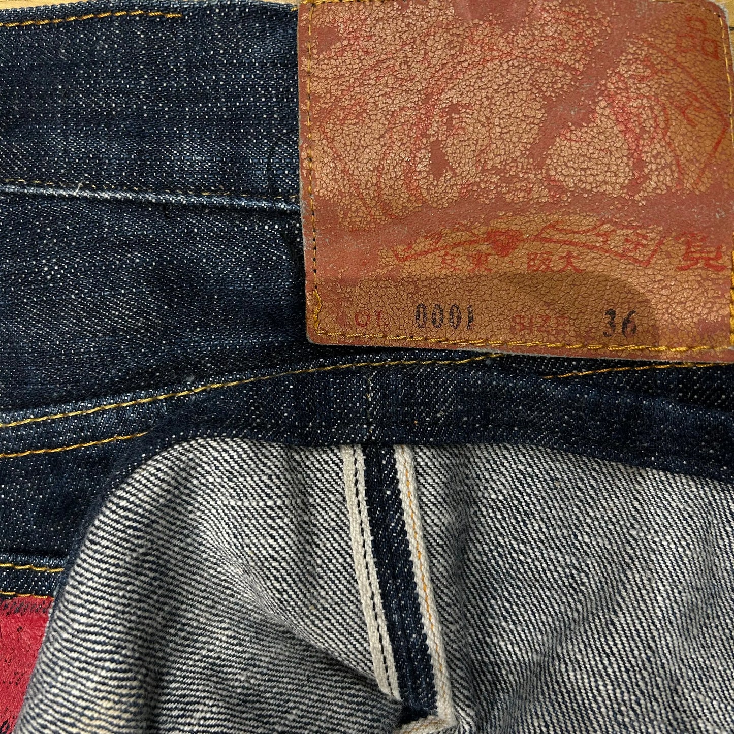 JEAN EVISU DAICOCK - W36 X L30 - BELYBENT