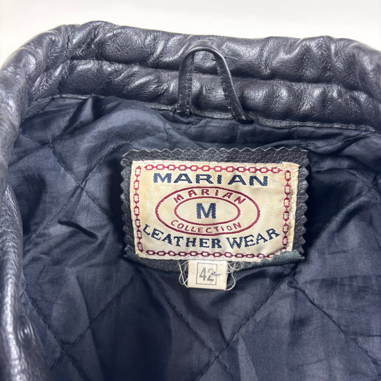 VESTE EN CUIR MOTARD - M BELYBENT