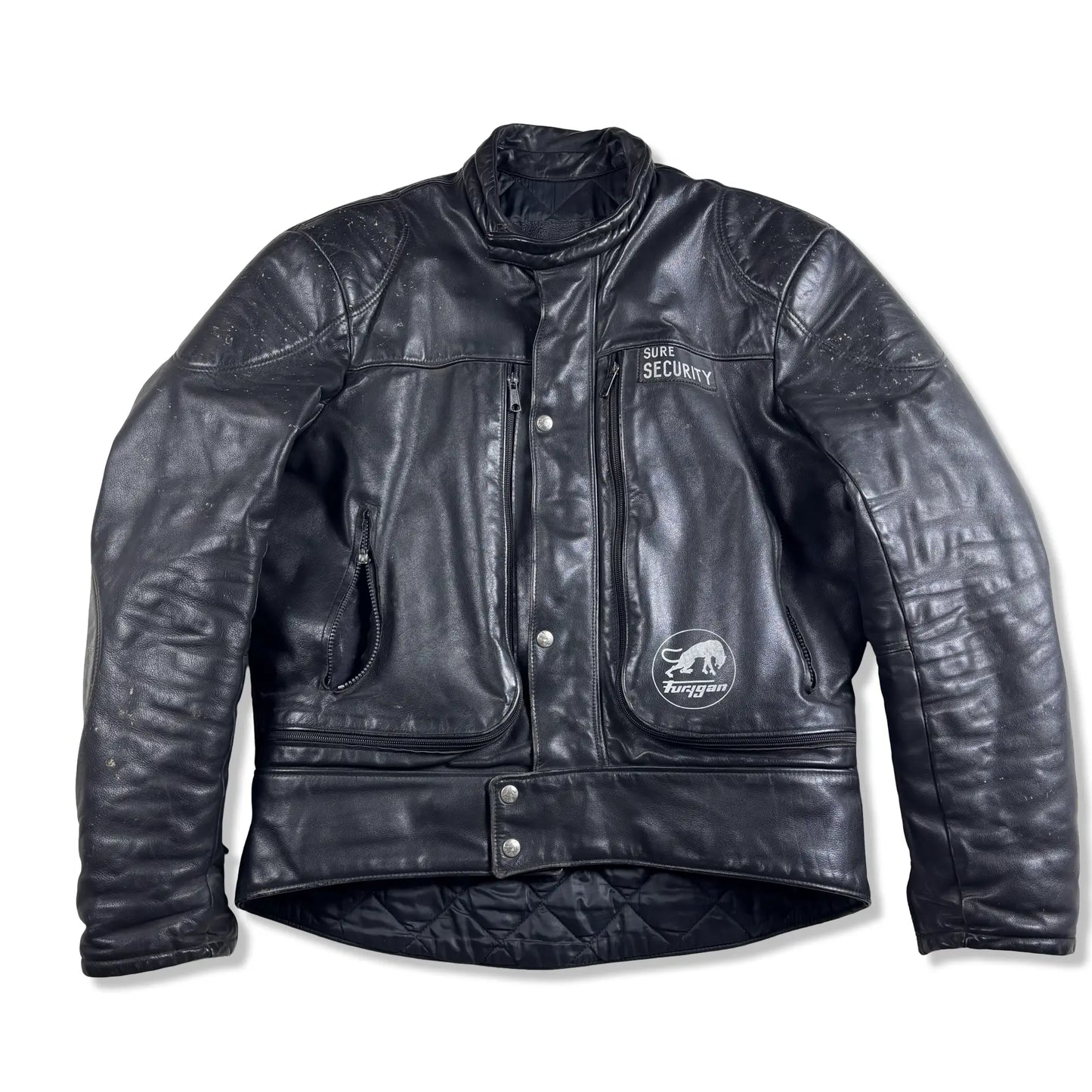 VESTE EN CUIR MOTARD - XL BELYBENT