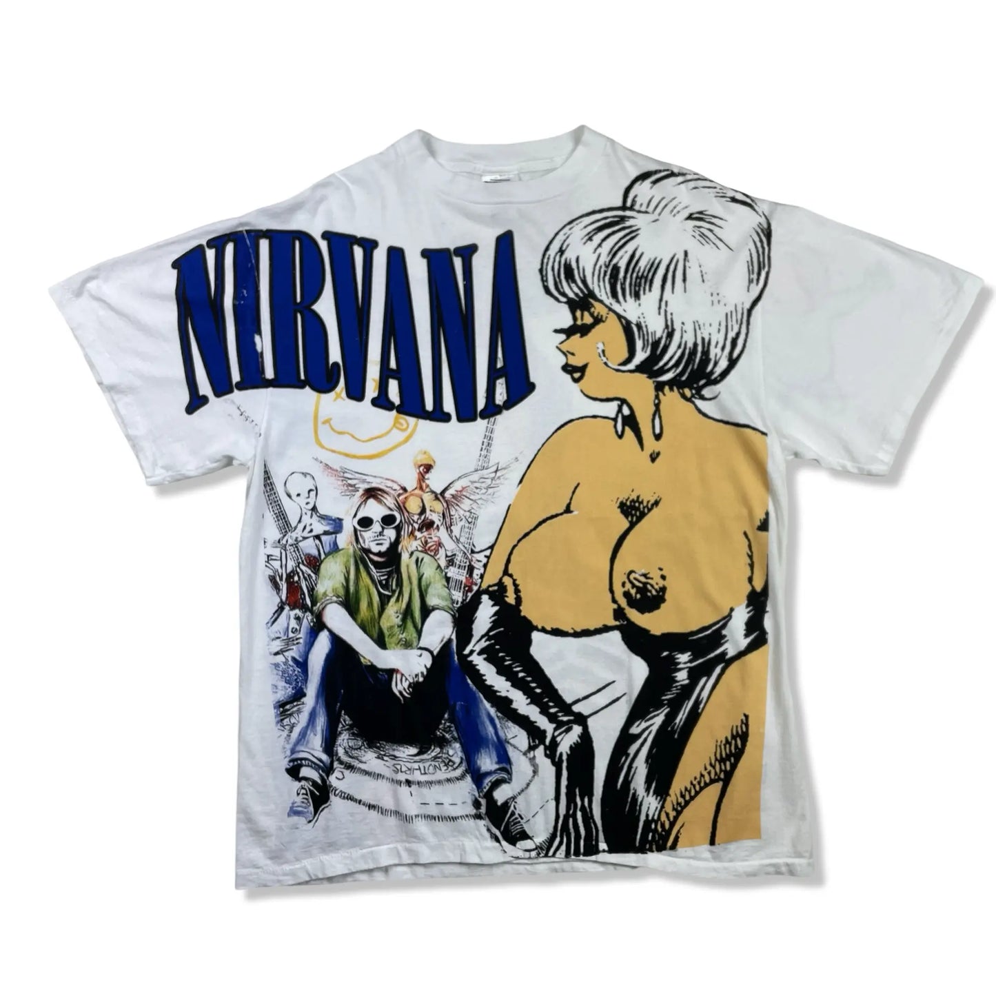 PRINTED T-SHIRT NIRVANA - XL BELYBENT