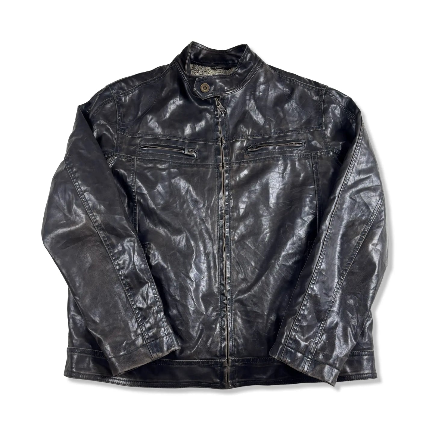 VESTE EN CUIR - L BELYBENT