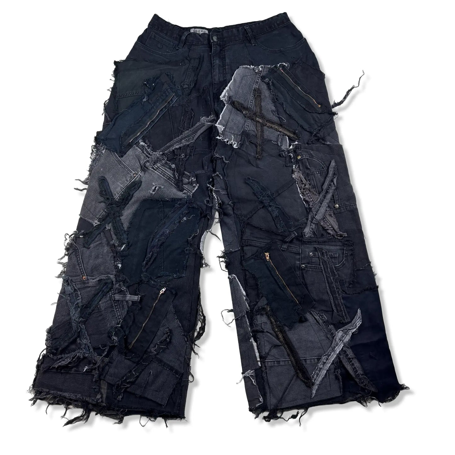 BAGGY PATCHWORK - W32 BELYBENT