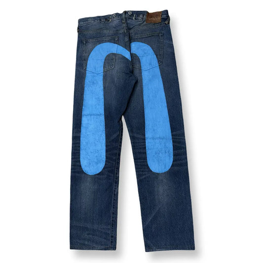 JEAN EVISU DAICOCK - W33 X L34 - BELYBENT