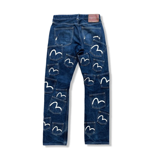 JEANS EVISU DAICOCK - W29 X L29 - BELYBENT