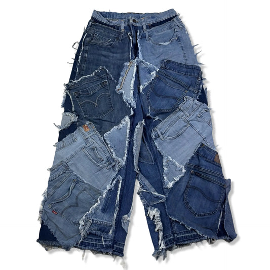 BAGGY PATCHWORK - W32 BELYBENT