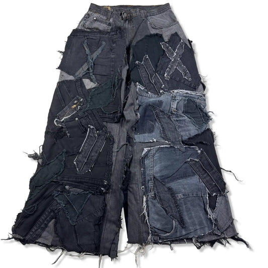 BAGGY PATCHWORK - W32 BELYBENT