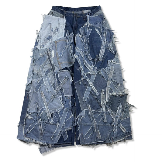 BAGGY PATCHWORK - W32 BELYBENT