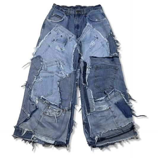 BAGGY PATCHWORK - W34 BELYBENT