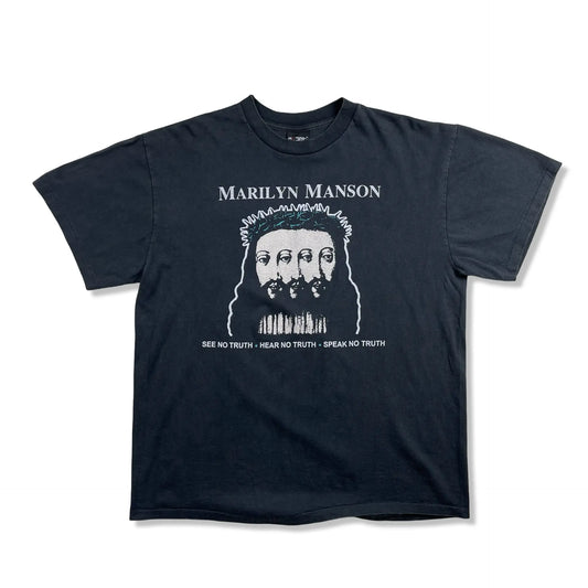 PRINTED TT-SHIRT MARILYN MANSON - XL BELYBENT